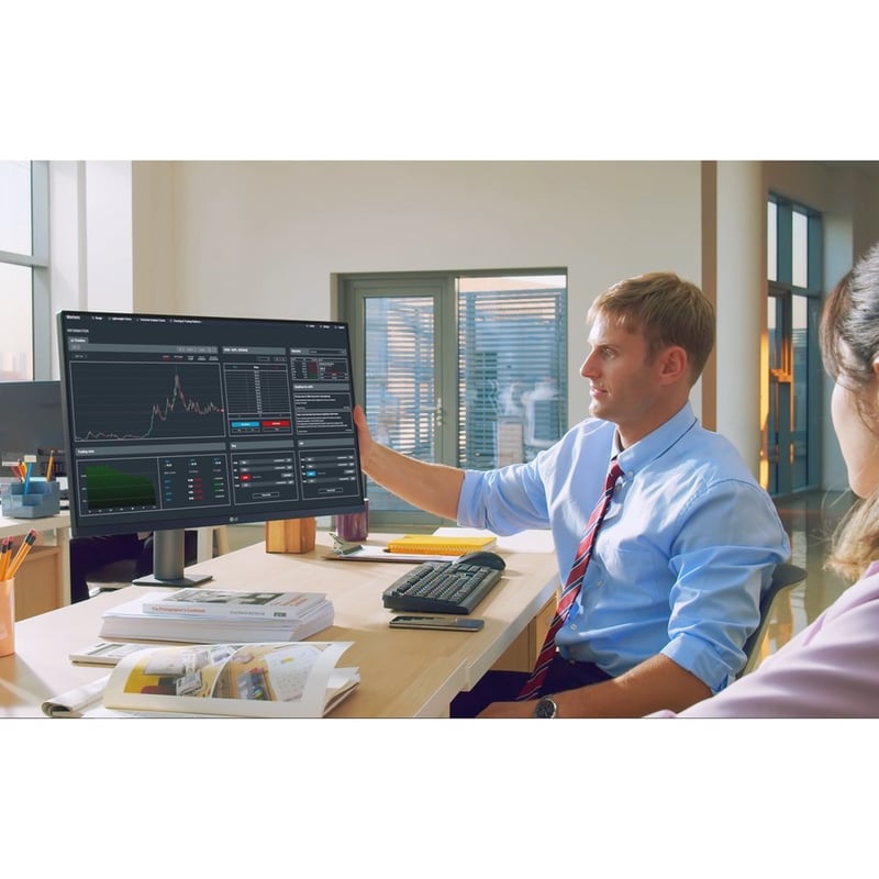 LG 27BN88Q-B 27" Class WQHD LCD Monitor - 16:9 - Textured Black