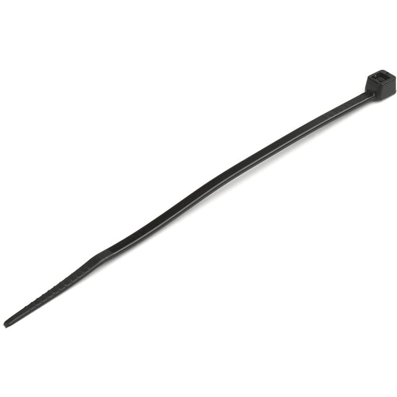 StarTech.com 4"(10cm) Cable Ties, 7/8"(22mm) Dia, 18lb(8kg) Tensile Strength, Nylon Self Locking Zip Ties, UL Listed, 100 Pack, Black - Thumbnail 1
