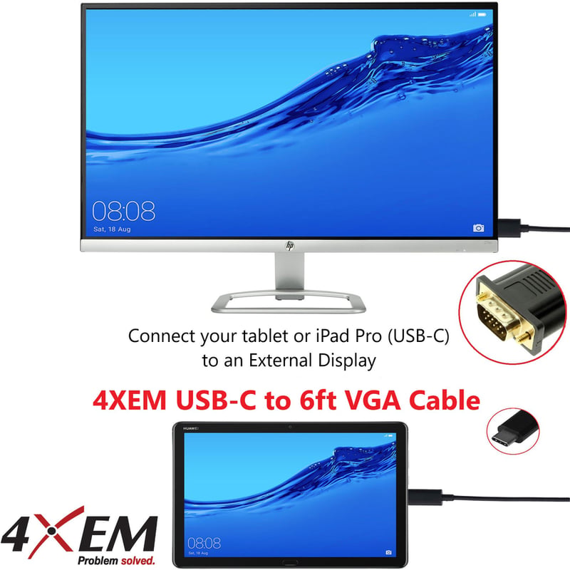 4XEM USB-C to VGA Cable - Thumbnail 4