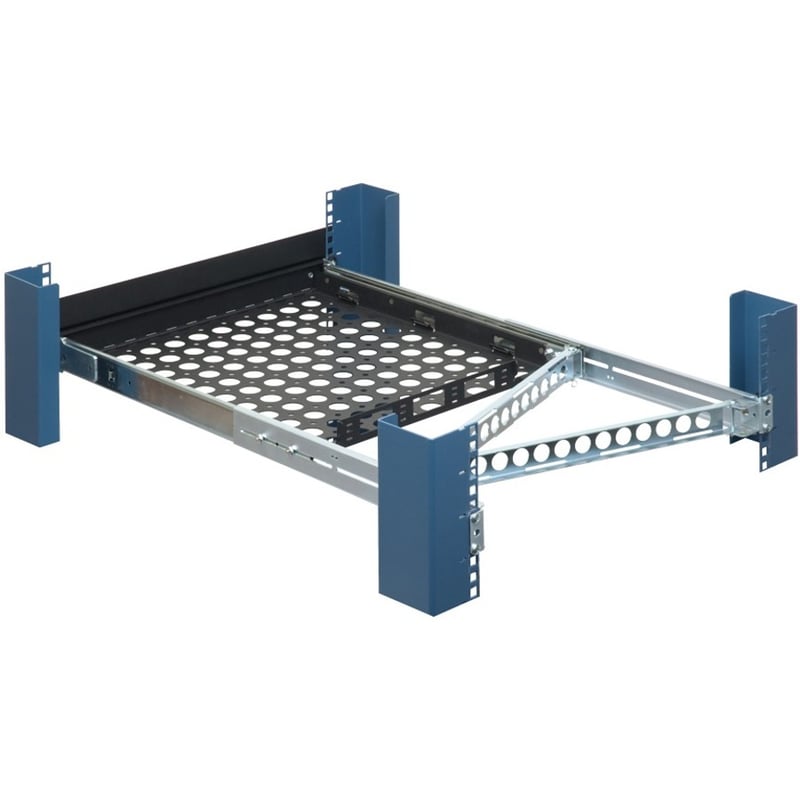 Rack Solutions 2U Sliding Laptop Shelf 17in (D) with Cable Management Arm - Thumbnail 4