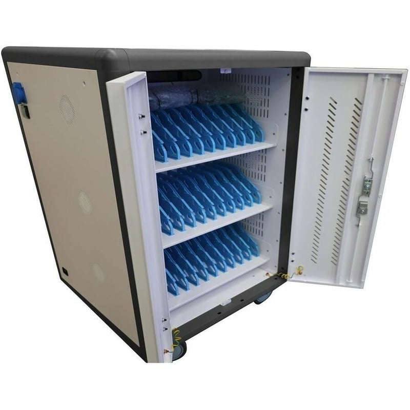 4XEM 36-Port Sliding Shelf Tablet & Laptop PDU Charging Cart - Thumbnail 3