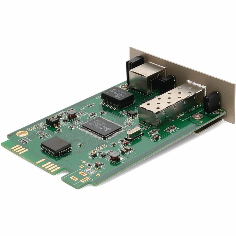AddOn 10/100/1000Base-TX(RJ-45) with Open SFP Slot Media Converter Card for our rack or Standalone Systems - Thumbnail 5