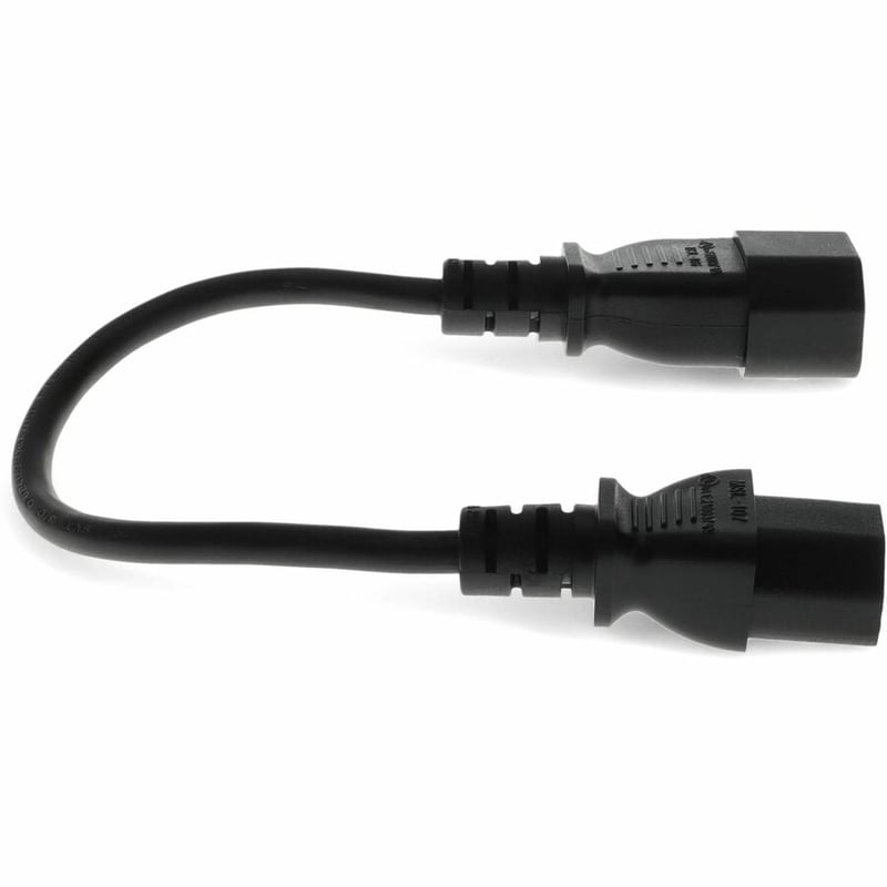 1.5FT C13/C14 PWR CBL 100-250V 10A BK - Thumbnail 5