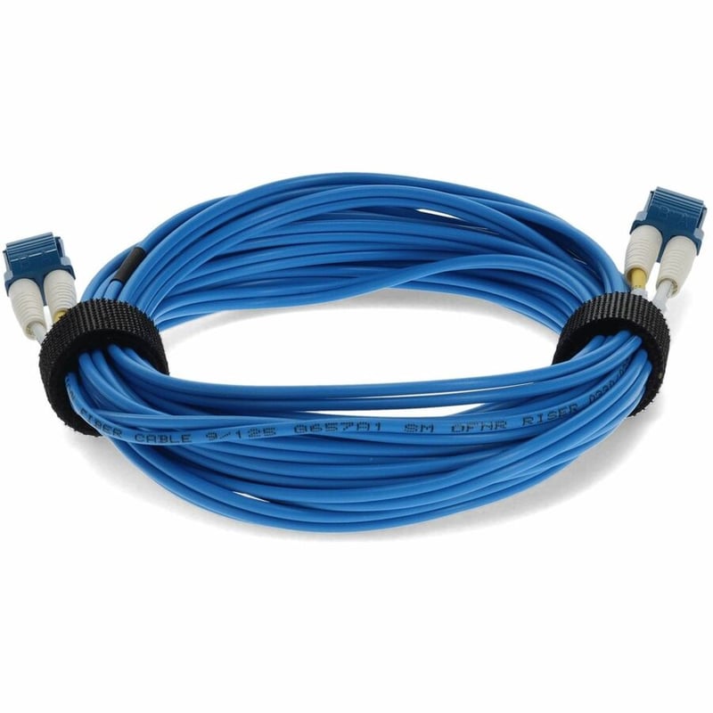AddOn 7m LC to LC Blue OS2 Duplex OFNR (Riser-Rated) SMF Fiber Patch Cable - Thumbnail 4