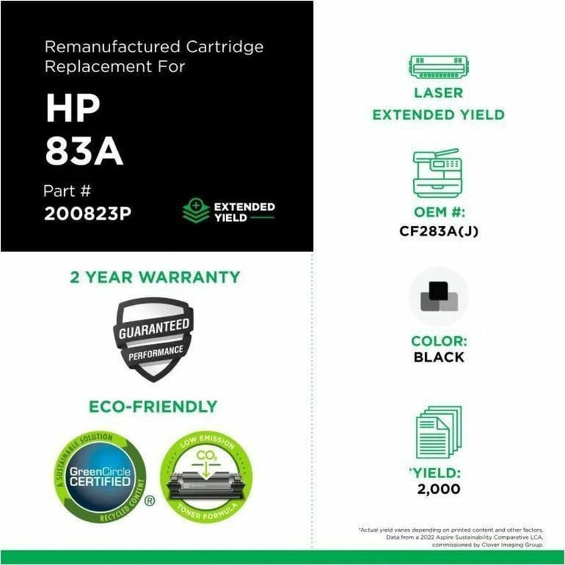 Clover Imaging Remanufactured Extended Yield Toner Cartridge for HP CF283A - Thumbnail 3