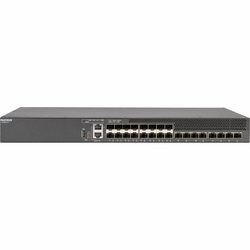 RUCKUS ICX 8200 SWITCH, 16 1/10GBE SFP+ PORTS, 8 25 GBE SFP28 STACKING/UPLINK-PO