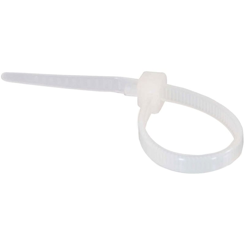C2G 7.5in Cable Ties - White - 100pk - Thumbnail 2