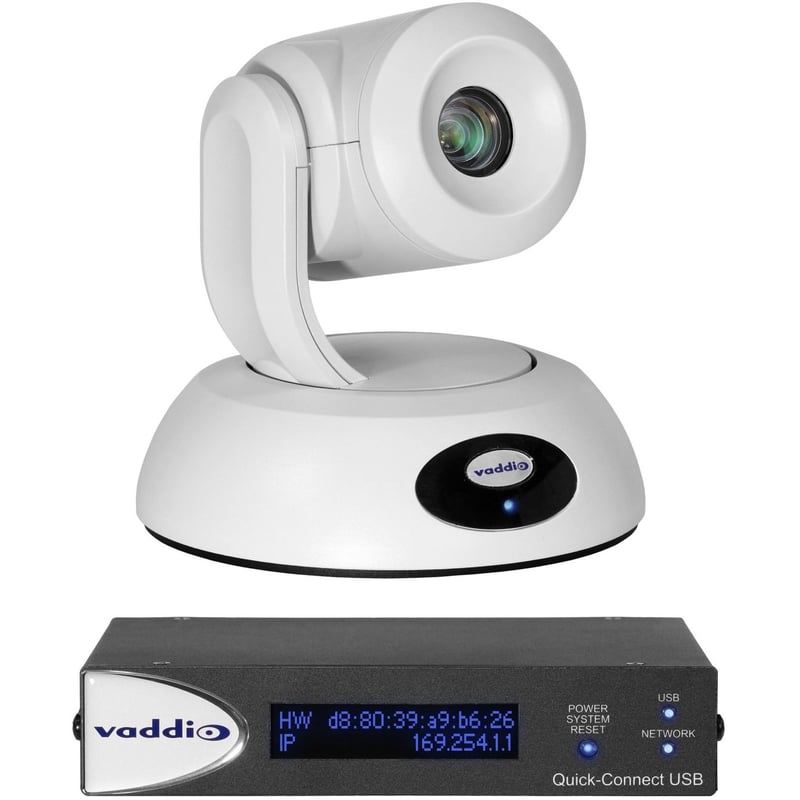 Vaddio RoboSHOT USBQ USB Camera System - Includes PTZ Camera - White - Thumbnail 1