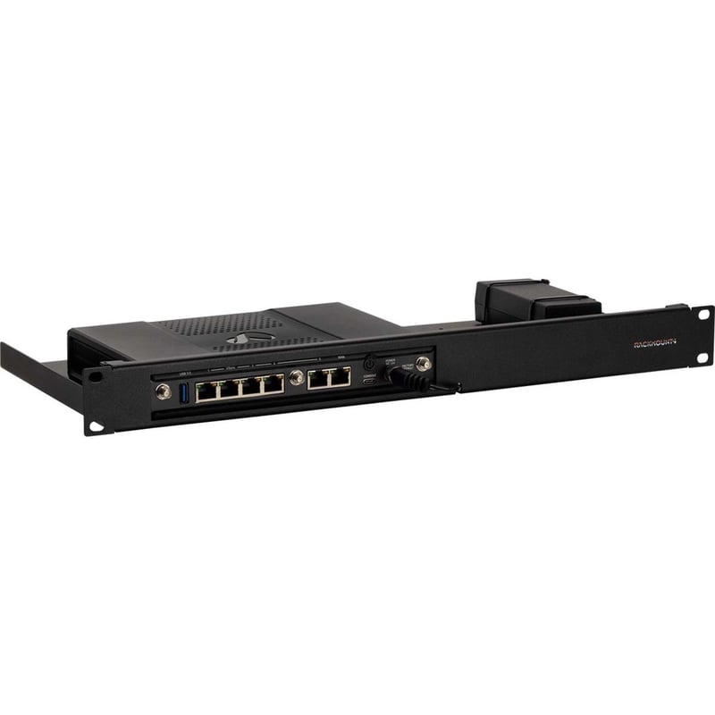 RACKMOUNT.IT RM-CP-T5 Rack Mount for Firewall - Jet Black - Thumbnail 1