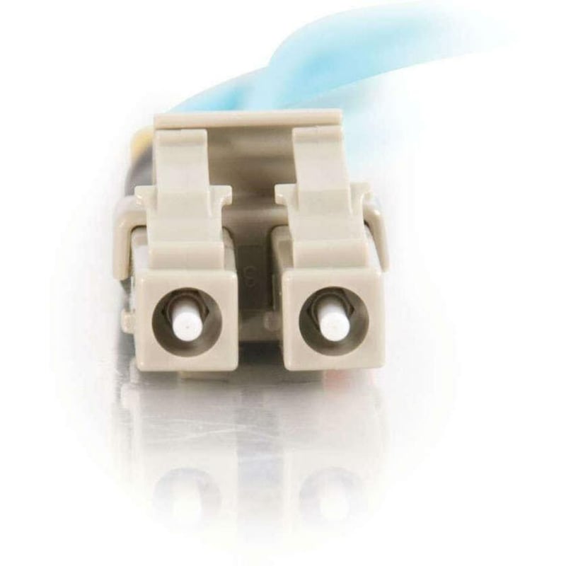 C2G-5m LC-LC 10Gb 50/125 OM3 Duplex Multimode PVC Fiber Optic Cable (LSZH) - Aqua - Thumbnail 3