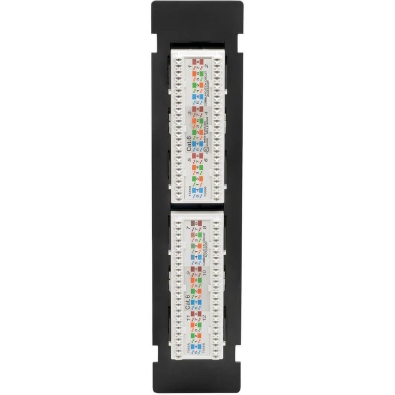 Tripp Lite by Eaton Cat6 Wall-Mount 12-Port Patch Panel - PoE+ Compliant 110/Krone 568A/B RJ45 Ethernet TAA - Thumbnail 4