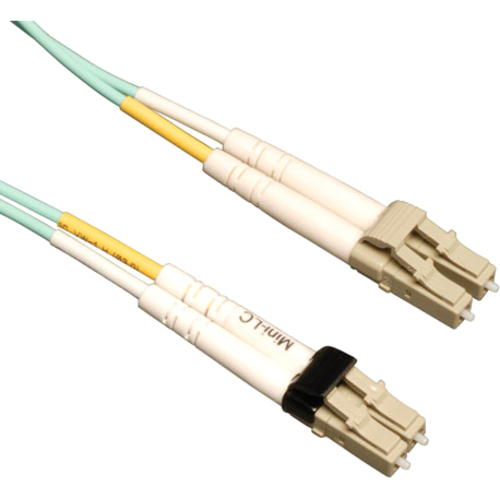 1M DUPLEX FIBER MMF MINI-LC/LC 50/125 10G OM3 CABLE AQUA
