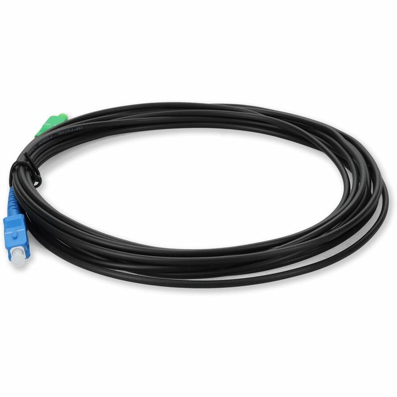 AddOn 4m ASC to SC Black OS2 Simplex OFNR (Riser-Rated) SMF Fiber Outdoor Patch Cable - Thumbnail 2