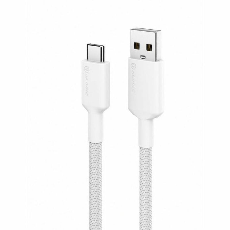 ALOGIC Elements PRO USB-C to USB-A Cable - Male to Male - 1m - USB 2.0 - 3A - 480Mbps - White - Thumbnail 1
