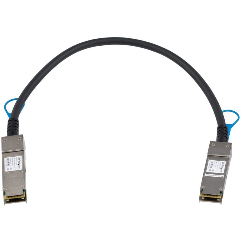 StarTech.com MSA Uncoded Compatible 0.5m 40G QSFP+ to QSFP+ Direct Attach Cable - 40 GbE QSFP+ Copper DAC 40 Gbps Low Power Passive Twinax - Thumbnail 2