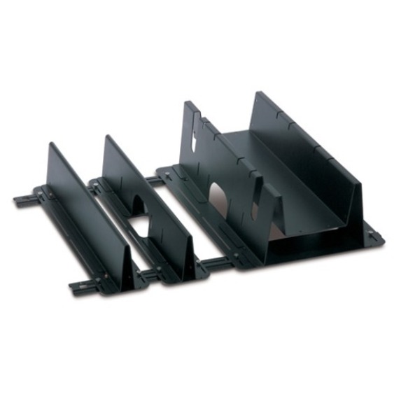 APC NetShelter Cable Management, Third Party Rack Trough and Partition Adapter, Black, 580 x 510 x 800 mm - Thumbnail 2