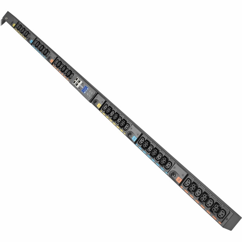 Eaton 3-Phase Metered Input Rack PDU G4, 208V, 42 Outlets, 48A, 17.3kW, 460P9W Input, 6 ft. Cord, 0U Vertical - Thumbnail 1