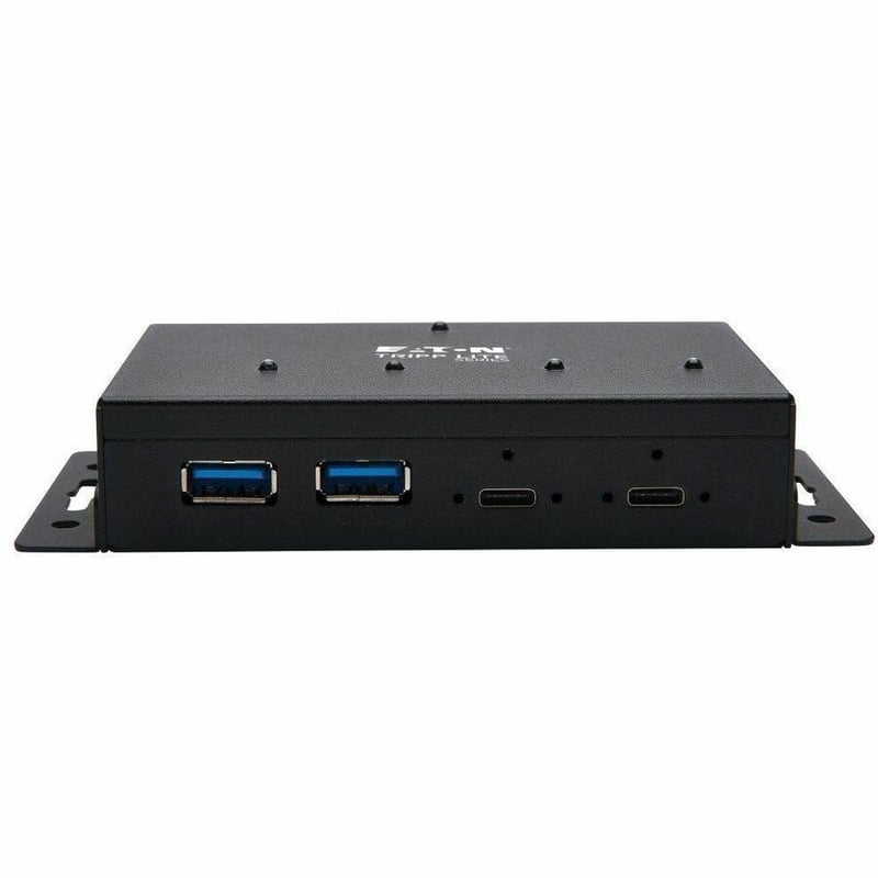 Tripp Lite by Eaton Industrial 4-Port USB-C Hub - USB 3.x Gen 2 (10Gbps) 2x USB-A & 2x USB-C Ports 15 kV ESD Immunity - Thumbnail 2