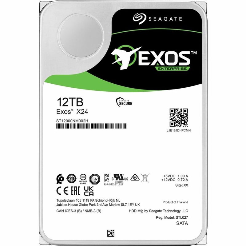 EXOS X24 HDD 512E/4KN SATA 12TB SATA 20PK - Thumbnail 4