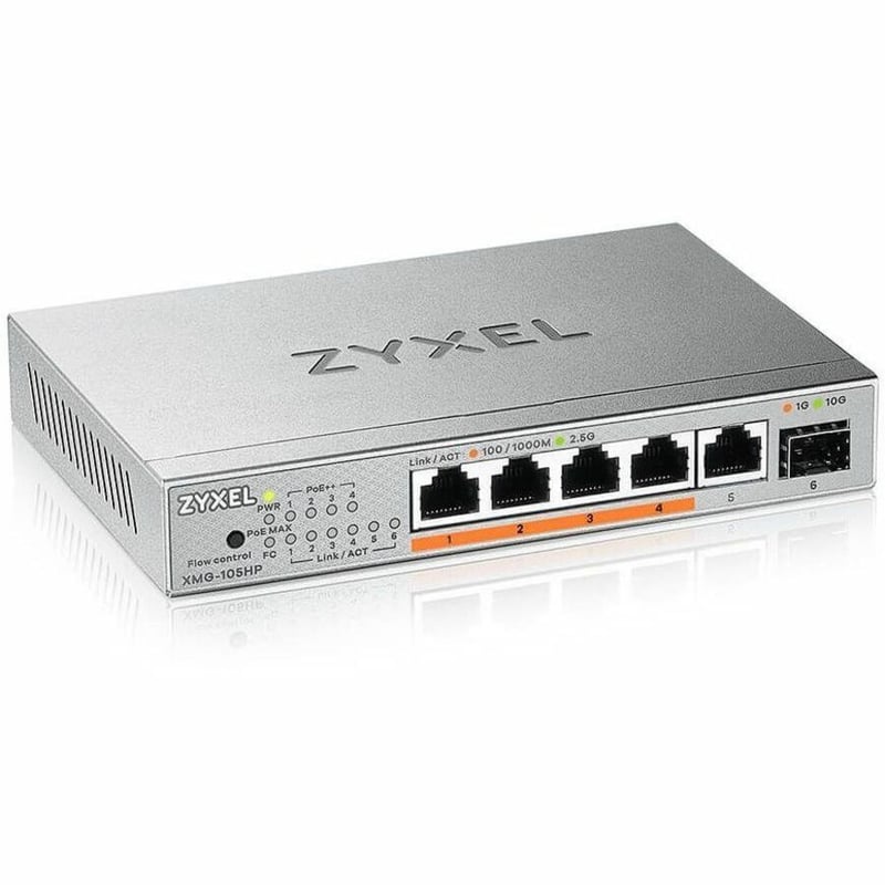 XMG-105HP US 5-PORT 2.5GBE UNMANAGED POESWITCH W/ 1PORT 10GSFP - Thumbnail 2