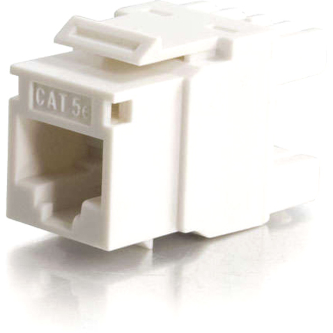 C2G Cat5E RJ45 UTP Keystone Jack - White - Thumbnail 2