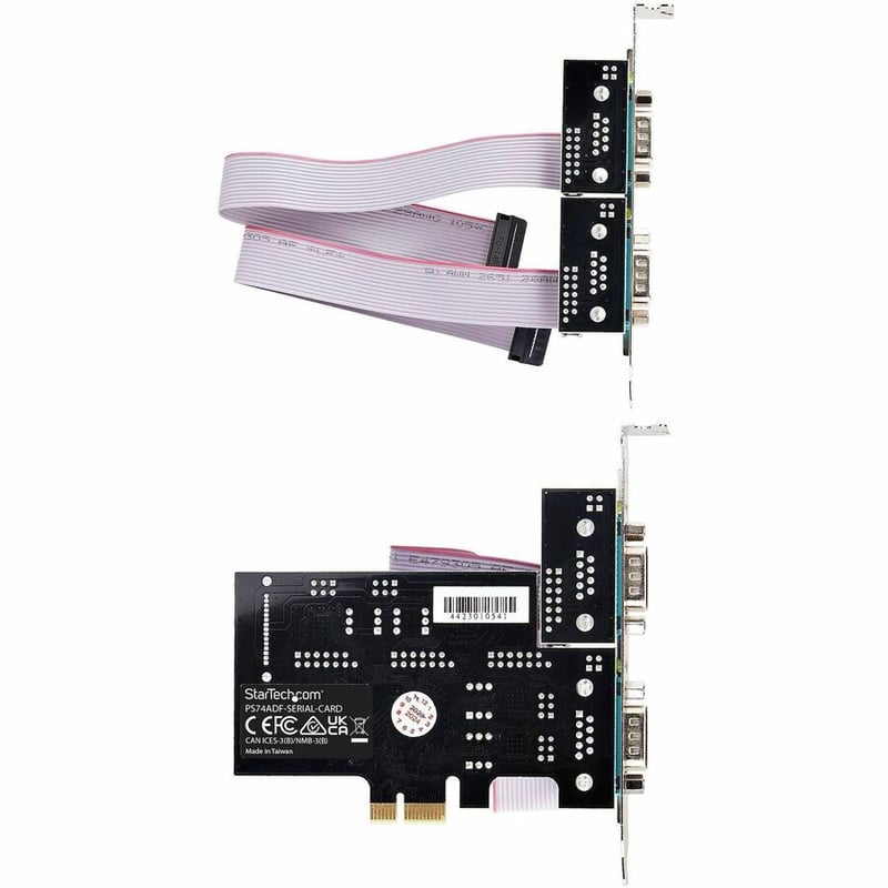 StarTech.com 4-Port Serial PCIe Card, Quad-Port RS232/RS422/RS485 Card, 16C1050 UART, ESD Protection, Windows/Linux, TAA-Compliant - Thumbnail 5