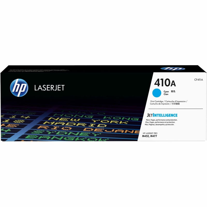 HP 410A Original Laser Toner Cartridge - Single Pack - Cyan - 1 Each - Thumbnail 1