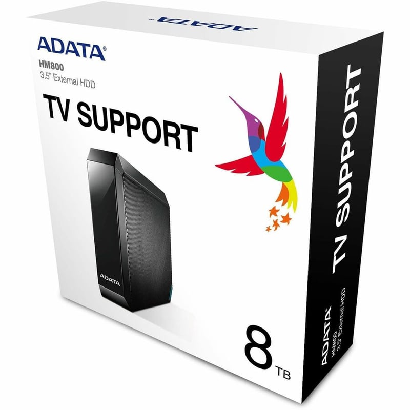 Adata HM800 6 TB Portable Hard Drive - 3.5" External - Black - Thumbnail 5
