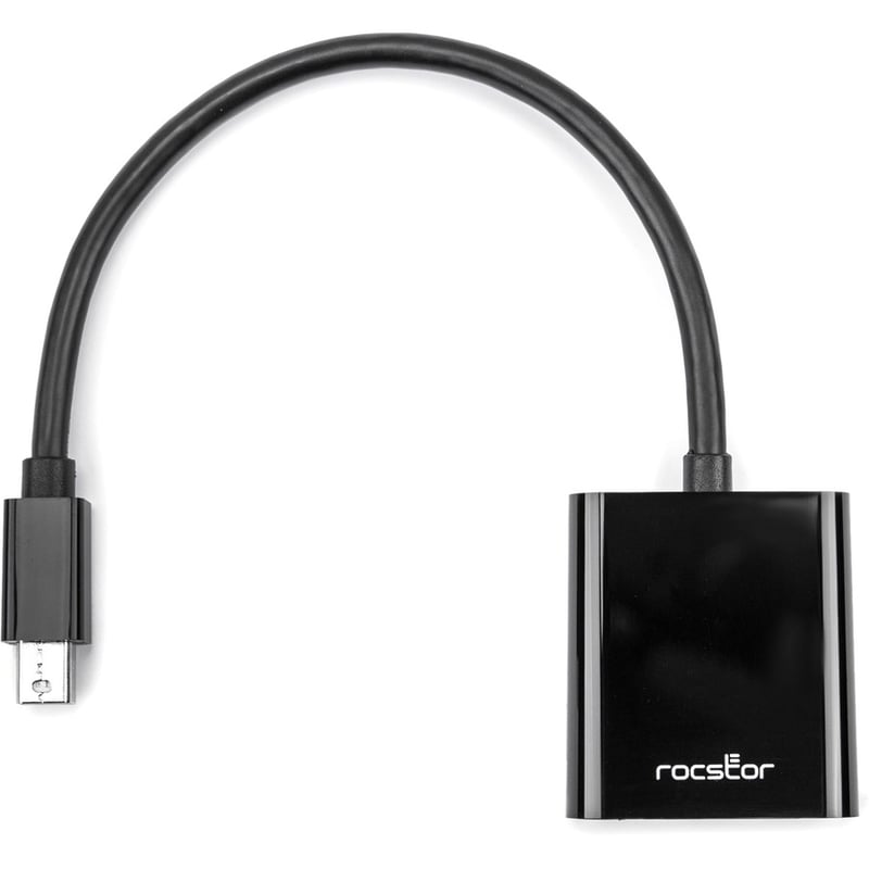 Rocstor Premium Mini DisplayPort to VGA Video Adapter - M/F - For connecting a VGA display to a Mini DisplayPort on a Mac or PC computer - Compatible with mDP DisplayPort on MacBook, MacBook Pro, Microsoft Surface&r - Thumbnail 4