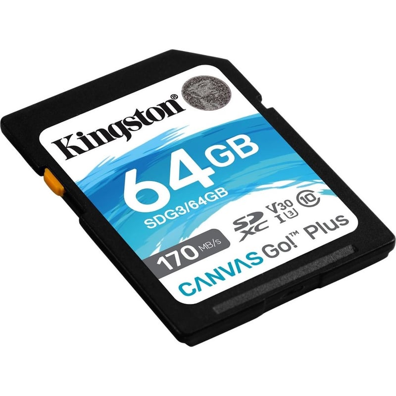 Kingston Canvas Go! Plus SDG3 64 GB Class 10/UHS-I (U3) SDXC - Thumbnail 2