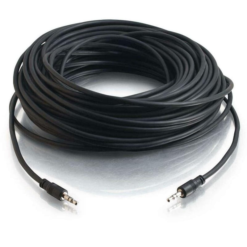 C2G 50ft CMG-Rated 3.5mm Stereo Audio Cable With Low Profile Connectors - Thumbnail 2