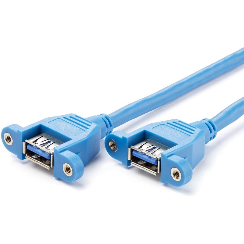 StarTech.com 2 Port Panel Mount USB 3.0 (5Gbps) Cable - USB A to Motherboard Header Cable F/F - Thumbnail 3