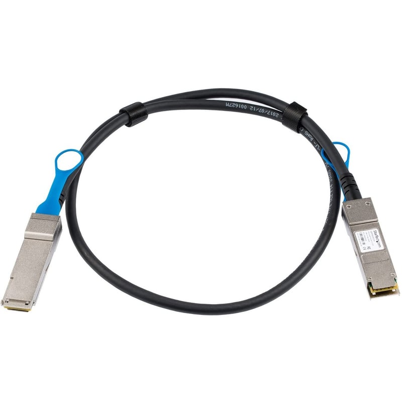 StarTech.com MSA Uncoded Compatible 1m 40G QSFP+ to QSFP+ Direct Attach Cable - 40 GbE QSFP+ Copper DAC 40 Gbps Low Power Passive Twinax - Thumbnail 2