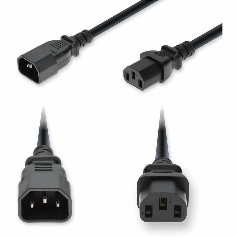 5FT C14 C13 18 AWG BLK PWR CBL SC TEMP 250V AT 10A PVC SJT