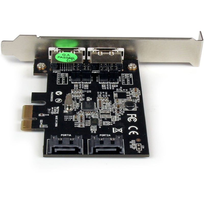 StarTech.com 2 Port PCI Express SATA 6 Gbps eSATA Controller Card - Dual Port PCIe SATA III Card - 2 Int/2 Ext - Thumbnail 3