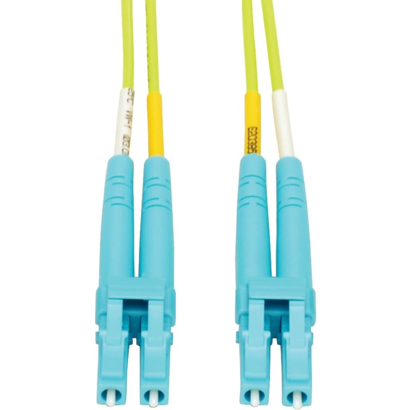 Eaton Tripp Lite Series 100G Duplex Multimode 50/125 OM5 LSZH Fiber Optic Cable (LC/LC), Lime Green, 15 m - Thumbnail 1