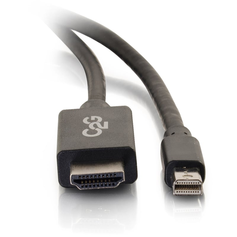 C2G 10ft Mini DisplayPort to HDMI Cable - Mini DP to HDMI Adapter Cable - M/M - Thumbnail 3