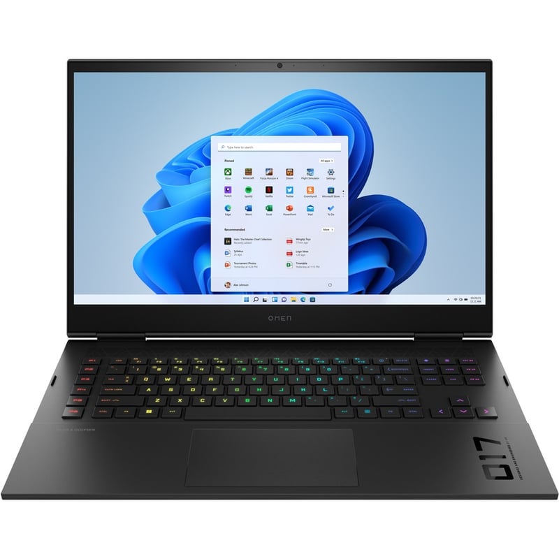 HP OMEN 17-ck0000 17-ck0010nr 17.3" Gaming Notebook - Full HD - 1920 x 1080 - Intel Core i7 11th Gen i7-11800H Octa-core (8 Core) - 16 GB Total RAM - 512 GB SSD - Shadow Black, Shadow Black Aluminum - Refurbished - Thumbnail 5