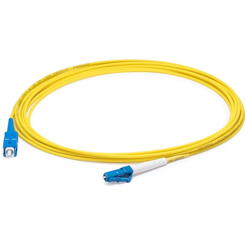 AddOn 98m SC to LC Yellow OS2 Simplex LSZH SMF Fiber Patch Cable