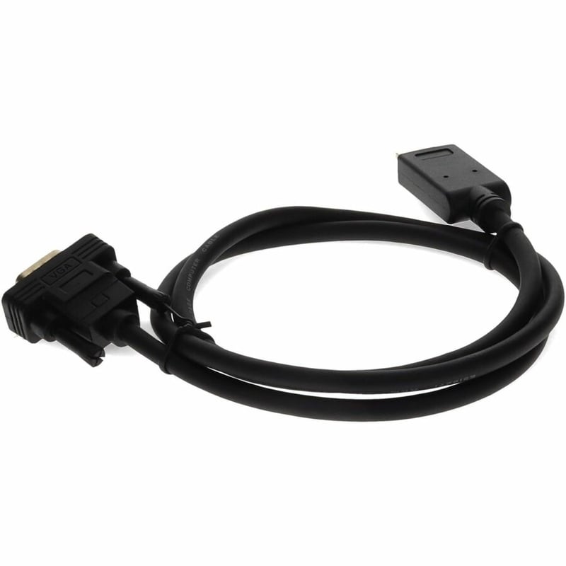 AddOn 3ft HDMI 1.3 Male to VGA Male Black Cable For Resolution Up to 1920x1200 (WUXGA) - Thumbnail 3