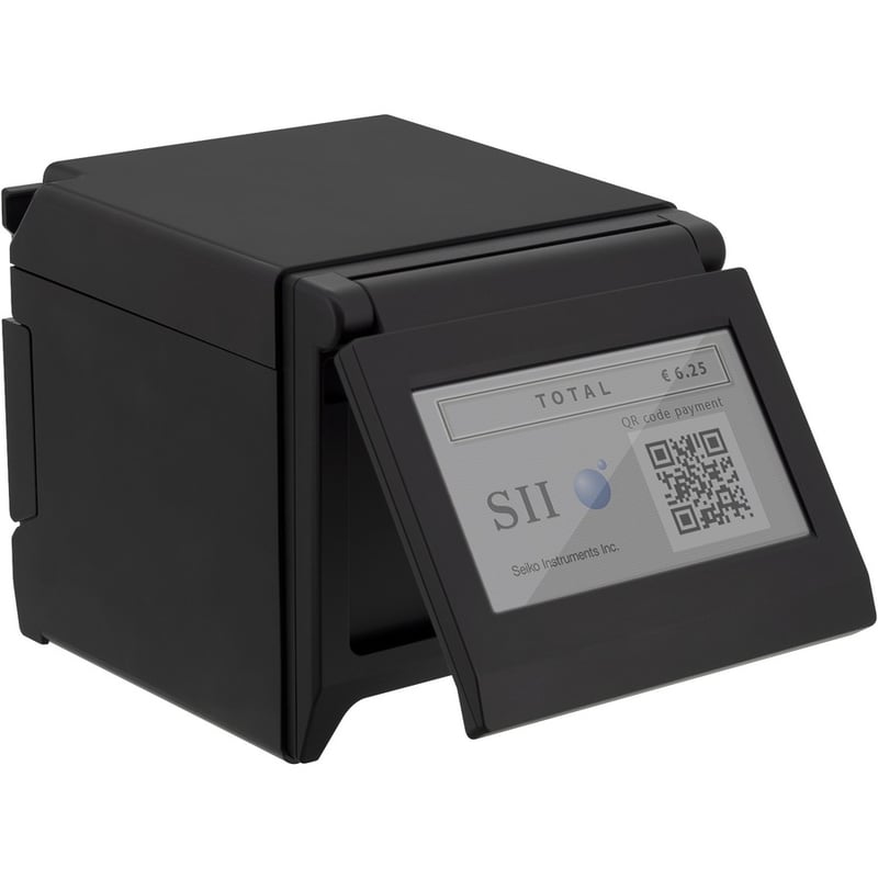 Seiko RP-F10 Black Desktop Direct Thermal Receipt / POS USB High Speed Printer With Cutter - Thumbnail 3