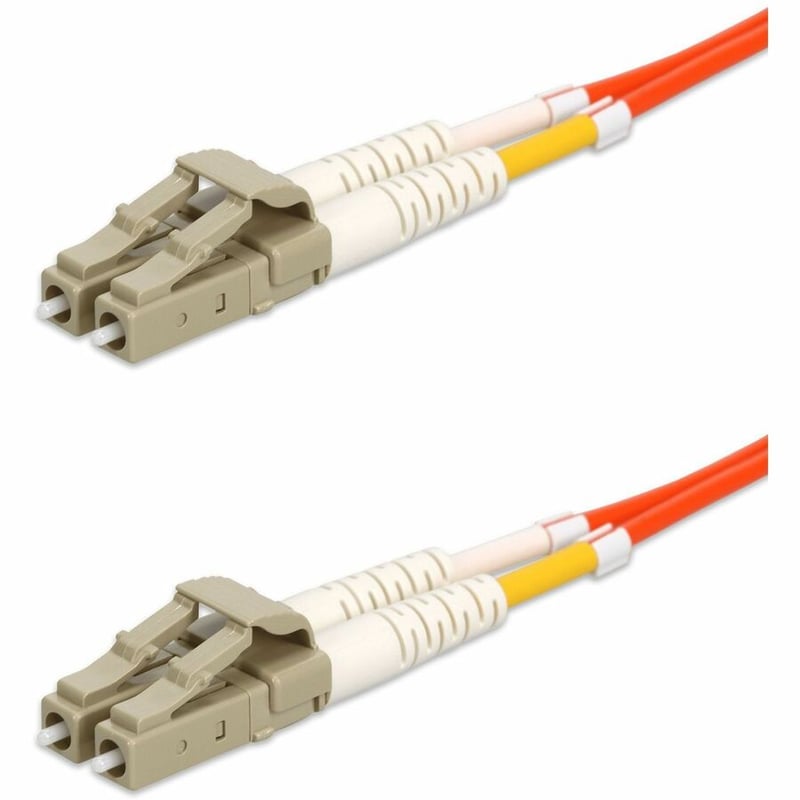 AddOn 30m LC to LC Orange OM4 Duplex OFNR (Riser-Rated) Fiber Patch Cable - Thumbnail 2