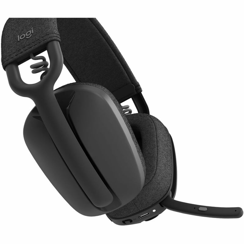 Logitech Zone Vibe 100 Lightweight Wireless Over-Ear Headphones, Graphite, 981-001256 - Thumbnail 2