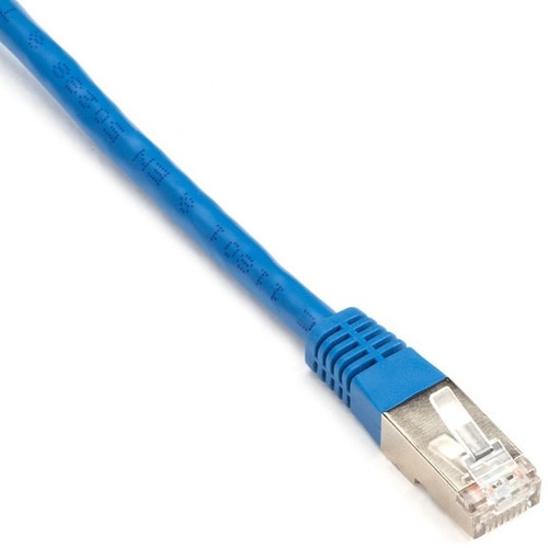 Black Box CAT6 250-MHz Stranded Patch Cable Slim Molded Boot - S/FTP, CM PVC, Blue, 2FT