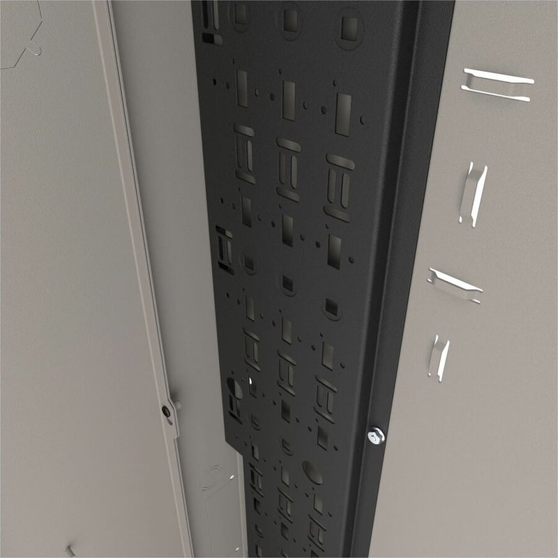Middle Atlantic VWM Series 9RU Low Profile Vertical Pivoting Wall Mounted Rack - 36in Height - Putty Wrinkle Powder Coat - Thumbnail 2