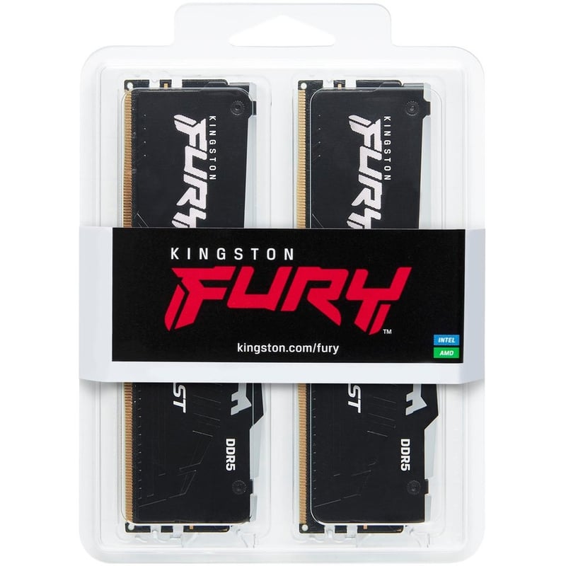 Kingston FURY Beast 16GB (2 x 8GB) DDR5 SDRAM Memory Kit - Thumbnail 2