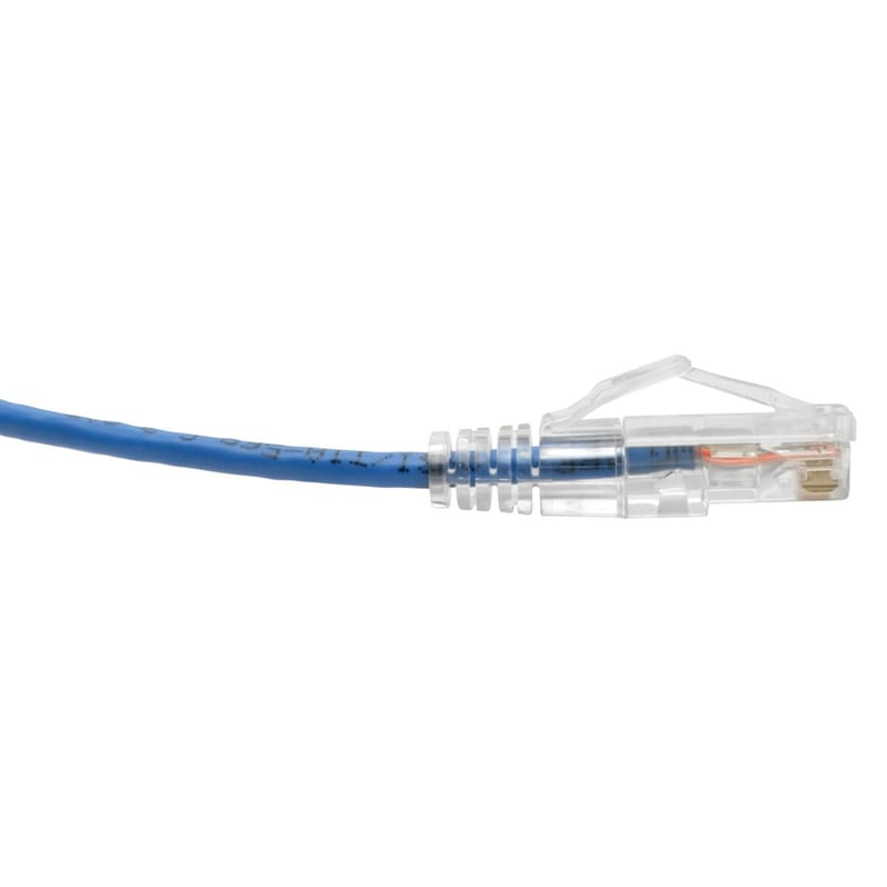 Eaton Tripp Lite Series Cat6 Gigabit Snagless Slim UTP Ethernet Cable (RJ45 M/M), PoE, Blue, 15 ft. (4.57 m) - Thumbnail 5