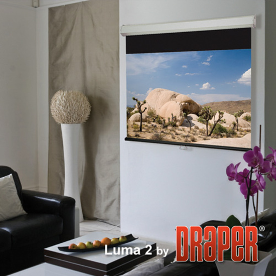 Draper Luma 2 Manual Wall and Ceiling Projection Screen - Thumbnail 2