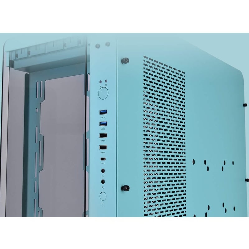Thermaltake Core P6 Tempered Glass Turquoise Mid Tower Chassis - Thumbnail 3