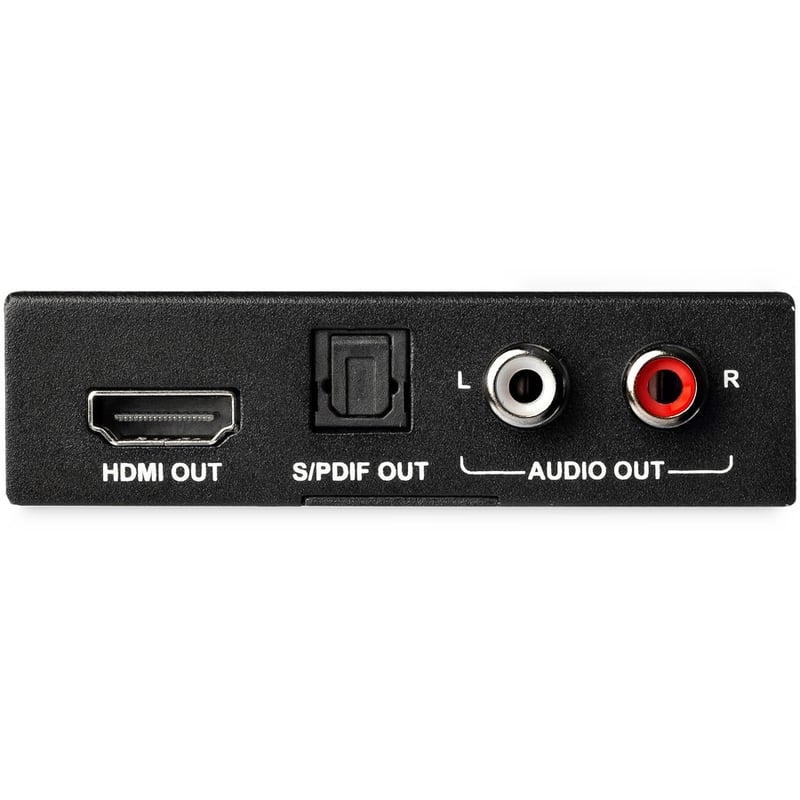 StarTech.com HDMI Audio Extractor with 40K 60Hz - HDMI Audio De-embedder - HDR - Toslink Optical Audio - Dual RCA Audio - HDMI 2.0 - Thumbnail 2